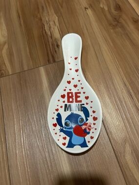 Disney Stitch 'Be Mine' Ceramic Spoon Rest - Blue & Red